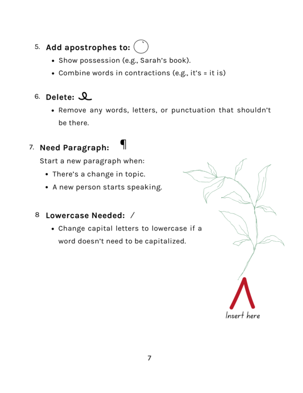 Editing Life and Work: Lessons from Proofreading Marks - 3rd to 5th Grade - Image 3